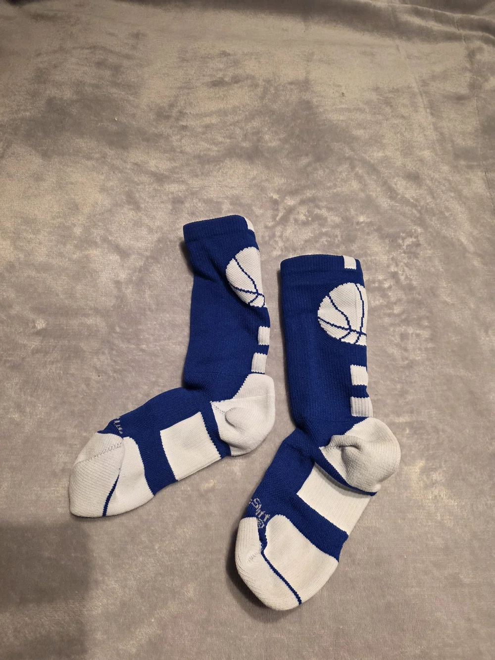 Blue Performance Basketball Crew Socks - Madsportsstuff